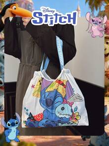 Disney 1 件装斜挎包单肩包方形多功能防水包，适合返校、大学、商务旅行，PU 皮革材质，简约复古商务街头风，时尚百搭，男女皆宜，可作大学生礼物、男友礼物、工作包、假日包。 - 彩色 - 查看 7