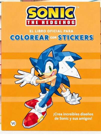SONIC: El libro oficial para colorear stickers VR Editoras (Libro Original)