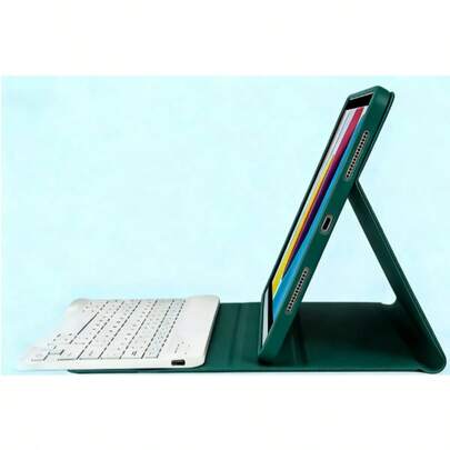 TenYide Shockproof Solid Color Flip Pad Cases With Keyboard Case Suitable For Honor Pad X8/X9 11inch/X8A/8 12"/X9/7/X8 PRO, Mate Pad 10.4"/Pro 11"/11.5S"/11.5"/SE 10.4"/SE 11"/T10/11"/T10s, Tab P11/P11 Plus And Other Series, Tablet Protective Case With Keyboard Function, Stand Function, Folding Function, Matching Tablet Dedicated Magnetic Bluetooth Keyboard, Multiple Color Options Spring Gift Birthday Anniversary