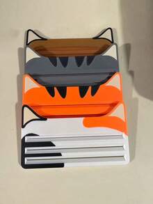 1/2pcs Cat Food Squeezer - Heavy-Duty Plastic Pet Food Dispenser With Non-Slip Base, Easy-Open Lid & One-Touch Operation - No Assembly Needed, Kibble, Travel, Kibble Dispenser, Compact Design, Durable Plastic - Multicolor - View 5