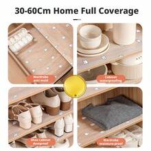 1pc Thick EVA Drawer Liner, 30/45cm Width X 100cm Length, Waterproof, Mildew-Proof, Oil-Proof, Suitable For Kitchen/Wardrobe/Cabinet,Cute Stuff - Happy Bear Diamond Pattern - View 3