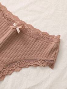 7pcs Comfortable Striped Cotton Sexy Women's Underwear - Multicolor - View 6