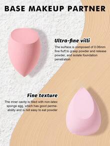 14PCS Makeup Tools Set Including:3PCS Mini Air Cushion Powder Puffs+3PCS Mini Makeup Sponges+4PCS Triangle Powder Puffs+4PCS Makeup Sponges - Multicolor - View 2