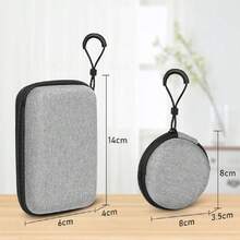 Organizador Portátil, Estuche para Cables y Cargadores para Viaje, Bolsa para Accesorios Electrónicos, Multifuncional Bolsa para Accesorios Electrónicos para Cable, Cargador, USB, Tarjeta SD(Gris),40873458 - Multicolor - Ver 2