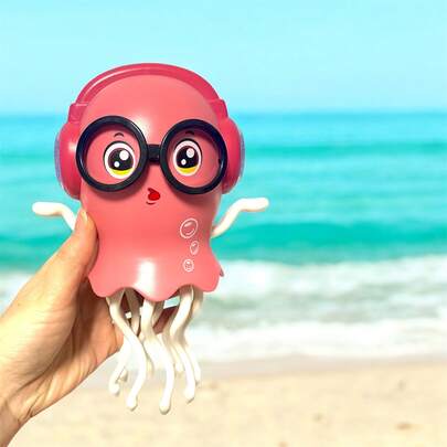 Medusa Mágica Rastreadora - Medusa Bailarina, Brillante y Cantante con Evasión Automática de Obstáculos, Movimiento Divertido para Niños y Niñas, Juguete Educativo para el Desarrollo Sensorial Temprano, Regalo Ideal