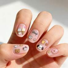 1000pcs Cute Mini Decorative Stickers, Korean Style, Suitable For Adorable Notebooks, Nail Art, Phones And More - Multicolor - View 4