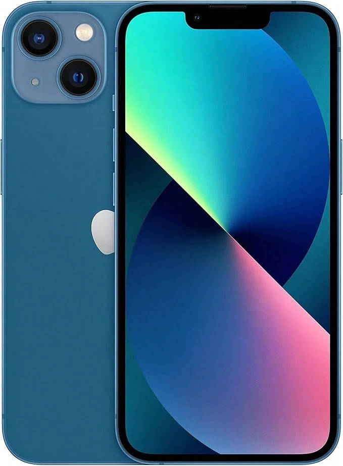 Apple iPhone 13 reconditionné Grade A ✨ Emplacement SIM physique (déverrouillé) | 128 Go | État de la batterie : +85 % | Écran Super Retina 6,1 pouces | Chargeur et câble inclus - Bleu azur - Voir 1