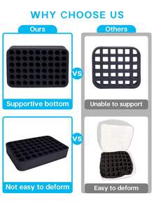 30/40/42/54/60 瓶装，带泡沫衬垫，可拆卸底部隔板，可容纳 30/40/42/54/60 瓶 15ml (0.5oz) 指甲油或精油（包括底油，不含底部隔板）。 - 彩色 - 查看 10
