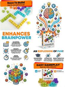 《骰子大乱斗》——一款快节奏的派对游戏，融合了文字游戏、呐喊和胜利的元素，是终极脑力冲刺挑战，适合1-5名玩家，是家庭聚会、游戏之夜和朋友聚会的理想之选。 - 彩色 - 查看 7