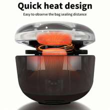 Portable Mini Vacuum Sealer & Cutter – Extend Food Freshness, Dual-Function, Battery-Operated, Easy-To-Use, Travel-Ready - trắng - Xem 2