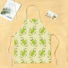 1pc Flamingo Pattern Apron, Creative Funny Fashion Printed Home Cleaning Apron, Easy To Clean Kitchen Cooking Apron, Creative Home Apron - Multicolor - View 17