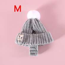 Pet Winter Knitted Wool Hat (Ear Exposed), Warm Scarf, Pet Clothing Accessories, Neck Warmer Set - Multicolor - View 13