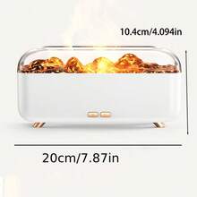 Difuzor de aromă cu ceață de lavă vulcanică alimentat prin USB cu lumini colorate, umidificator de aer pentru sufragerie, dormitor, de asemenea, un cadou minunat - Multicolor - Vizualizare 11