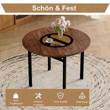 Dining Table & Chair Sets - Brown+Black + Warm Grey + Glass+Metal + PU Leather + Seats 4 - View 8