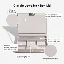 Taupe Classic Medium Jewellery Box - Set Of 3 - Taupe - View 7
