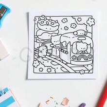 GDTME Un libro da colorare per un sogno ad occhi aperti confortevole, che raffigura la felice vita quotidiana di un piccolo orso, 24 pagine di simpatici e divertenti scarabocchi, ideale per il relax e il sollievo dallo stress. Questo è un regalo perfetto per gli appassionati di colorazione in occasione di compleanni, San Valentino, Pasqua, ritorno a scuola, Festa della Donna e come articoli di cartoleria/forniture per ufficio. - Multicolore - Visualizzare 8