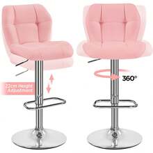 Sgabelli bar - Rosa - Pelle - Visualizzare 5