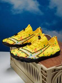 Pantofi de apă pentru bărbați, pantofi de apă desculți cu cinci degete, pantofi de apă ușori și respirabili pentru vară, plajă, vad, surf, înot, fitness în interior, yoga, coardă de sărit - Galben - Vizualizare 8