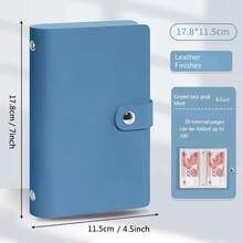 Ví đựng tiền PVC 100 ngăn, sổ tiết kiệm, vừa thẻ và tiền giấy kích thước 3.26"x6.3", thích hợp sử dụng tại nhà và khi đi du lịch. - Nhiều màu - Xem 2
