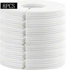 Closet Dividers Clothes Organizers - Closet Organizers Plastic Clothes Size Dividers Labels Separators For Garment Organizer (Marker Not Included) - 白色 - 查看 10