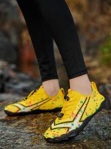 Pantofi de apă pentru bărbați, pantofi de apă desculți cu cinci degete, pantofi de apă ușori și respirabili pentru vară, plajă, vad, surf, înot, fitness în interior, yoga, coardă de sărit - Galben - Vizualizare 11