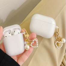 Matte White Case Compatible With Apple Wireless Earphones, Anti-Fall Protective Cover Compatible With Apple Wireless Earphone Case, Scratch-Resistant And Anti-Drop - Matte White - View 2