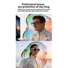 F66 Smart Glasses With 55mAh*2 Battery, Bluetooth Calling/Music Playback/Voice Assistant/Remote Shutter/AI Translation Multi-Functional Smart Glasses, Suitable For Work, Home, Travel, Daily Use - Multicolor - View 7