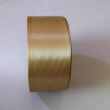25 Yards Nastro di raso color champagne, nastro di tessuto per cucito e artigianato, per confezioni regalo, bouquet floreali, decorazioni per matrimoni e feste - Beige - Visualizzare 10