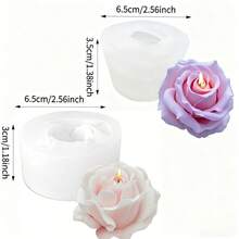 2pcs Candle Molds, Romantic 3D Rose Silicone Candle Molds - Reusable High Quality Flower Shaped Molds For Scented Candles, Handmade Soaps, Resin Crafts - Birthday, Valentine's Day, Wedding, Christmas, Thanksgiving & Mother's Day Gifts, Home & Wedding Decor, Delicate Petal Design, Smooth Texture, Exquisite Craftsmanship