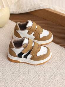 1 đôi giày thể thao đế mềm thời trang đa năng chống trơn trượt cho bé gái, giày sneaker sành điệu cho trẻ nhỏ/trẻ mới biết đi - Màu vàng - Xem 6