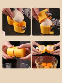 Creative Egg Cracker, Portable Quick Egg Beater, New Kitchen Gadget - Multicolor - View 9