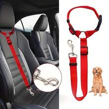 2-In-1 Adjustable Dog Car Safety Harness, Using This Backseat Tether And Loop Ensures Your Pet's Safety On The Road - Multicolor - View 5