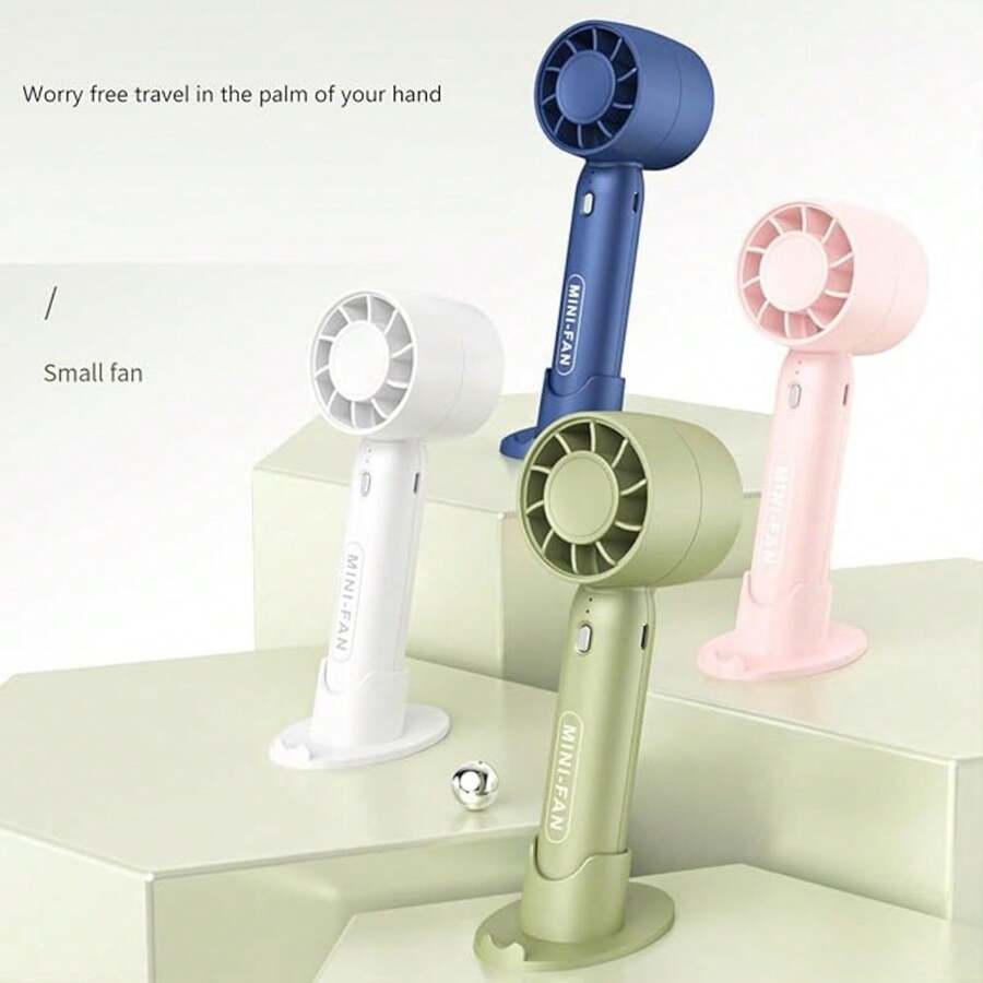 Ventilador Portátil Mini de Mano Recargable por USB - Multicolor - Ver 1