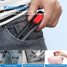 Detector de Cámaras Ocultas para Viajes 2025, Buscador de Cámaras Espía Mejorado, Escáner de Señal Inalámbrica para Oficina/Coche/Baño/Hotel. Cuenta con 5 niveles de sensibilidad, 4 modos de detección y una duración de batería de 25 horas. - Negro - Ver 4