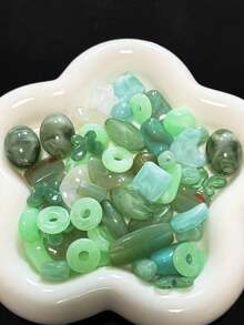 High Quality Colored Dyed Coffee-Colored Acrylic Irregular Beads, Handmade DIY Earrings, Necklaces And Bracelets Beads Materials