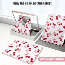 Cherry 1pc PU Leather Case With Stand, Pen Slot, 720 Degree Rotating Holder, Auto Sleep/Wake Function, Compatible With Honor Pad 8/9/10, Honor GT 11.5inch/X7/X8A/X9/X8Pro/X9Pro/V9/V8 Pro, Matepad 11 Inch 2023/2022, Matepad 11.5 (2026), Redmi, OPPO, VIVO, Apple IPad 10th Generation/IPad 11 2025 (A16), And More - Multicolor - View 7