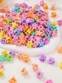 871个女孩多色网纱蝴蝶结发夹，可爱公主风发饰，弹性耐用不伤发，发圈，发夹，发卡，适合日常佩戴和返校季 - 彩色 - 查看 5