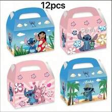 24/12件套主题生日装饰品、派对装饰品、礼品袋、派对礼盒、主题糖果饼干派对礼盒、派对糖果礼品袋、主题派对装饰品、生日派对用品、圣诞节、万圣节、复活节、情人节、国庆节 - 彩色 - 查看 14