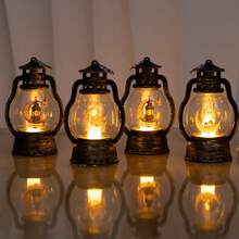 4支装斋月/开斋节月亮LED电子蜡烛，节日蜡烛，祝福蜡烛，氛围装饰灯，斋月装饰灯，卧室装饰灯，节日派对用品，节日装饰品，发光氛围灯 - 黃色 - 查看 8