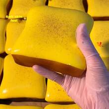 1个超柔软黄油吐司造型捏捏乐减压玩具 - 生日、节日、圣诞节、万圣节的完美礼物 - 彩色 - 查看 17