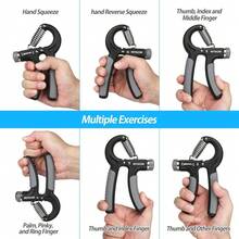 2 Pack Unisex Adjustable Grip Strength Trainer 22 132Lbs 10 60kg Hand Grip Strengthener Forearm Exerciser For Musicians Athletes Fitness Supplies - 灰色 - 查看 3