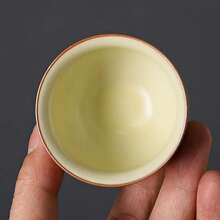 汝窑陶瓷茶杯，单杯，客用杯，家用，品茶杯，个人茶杯，水杯 - 彩色 - 查看 4