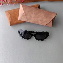 Girls' Fashion Glasses 2026 Cat-Eye With Cute Flowers Various Colors - 黑色 - 查看 2