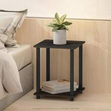 Furinno 12127EX/BK Simplistic End Table Espresso/Black Set of 2 - EspressoBlack - Ver 6