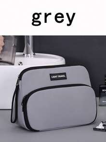 大容量多功能分隔化妆包，便携式旅行收纳洗漱包，双层设计 - 彩色 - 查看 12