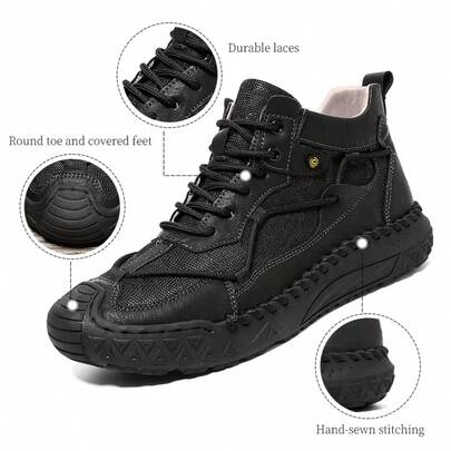 男士休闲徒步鞋，耐用、透气、轻便户外运动攀岩鞋