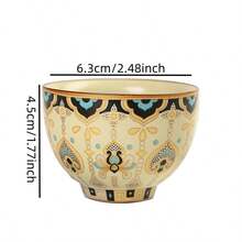 汝窑陶瓷茶杯，单杯，客用杯，家用，品茶杯，个人茶杯，水杯 - 彩色 - 查看 5