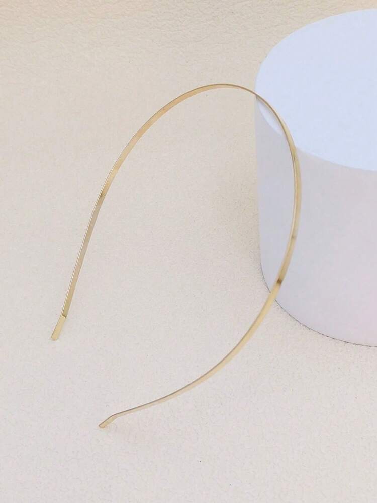 2条装时尚女士金色金属波浪发箍，弧形发箍，几何细发箍，适合日常、派对、优雅场合，发带，发箍，发饰，发饰 - 彩色 - 查看 9