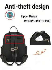 Fashionable Casual Multifunctional Women Backpack, New Commute Travel Shoulder Crossbody 2-In-1 Bag, Suitable For Students, Work, Outdoor Travel, Sports, Shopping And More - Multicolor - View 5