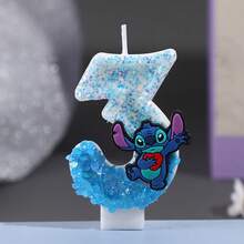 Nến sinh nhật chủ đề Stitch màu xanh dễ thương, nến số từ 0-9 tinh tế, nến sinh nhật hoạt hình sáng bóng, nến kỷ niệm, quà tặng nhỏ trang trí tiệc - Nhiều màu - Xem 5